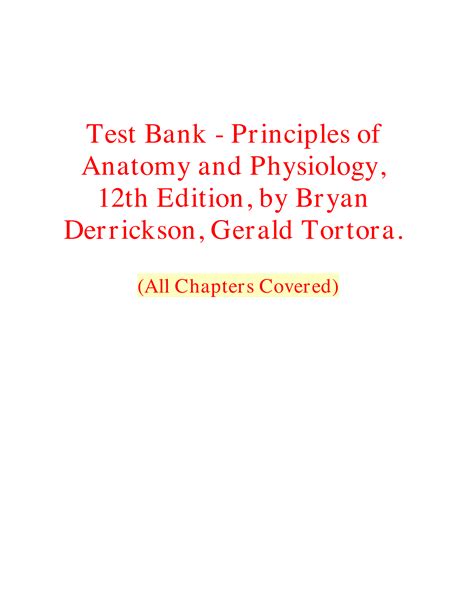 [test Bank] Seeleys Anatomy And Physiology 13th Edition Notes Nation