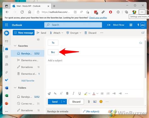 How To Add Bcc Or Cc In Outlook And Winbuzzer