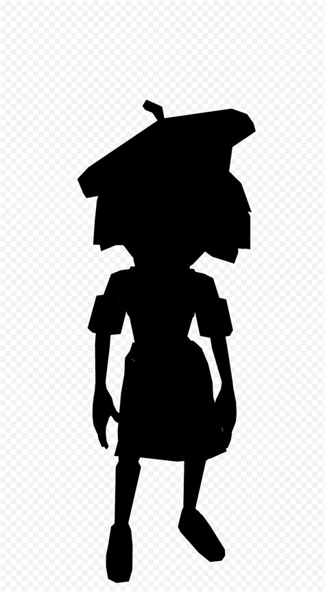 Silueta De Personaje M Negra Blanco Y Negro Png Klipartz