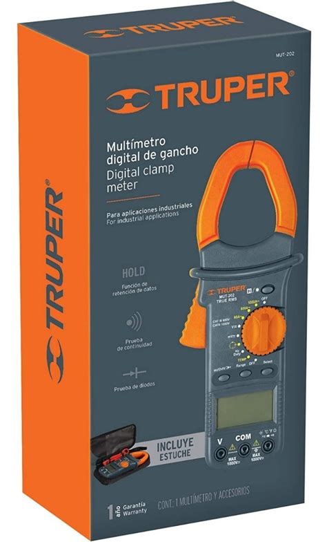 Tester Multimetro Digital Pinza Amperimetrico Truper Mut Cuotas