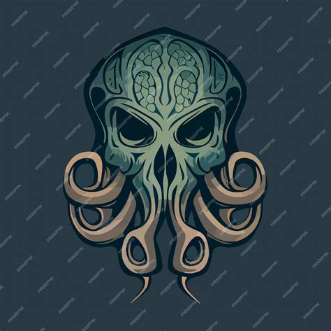 Premium Vector Cthulhu Flat Design Vector Art Cthulhu Icon