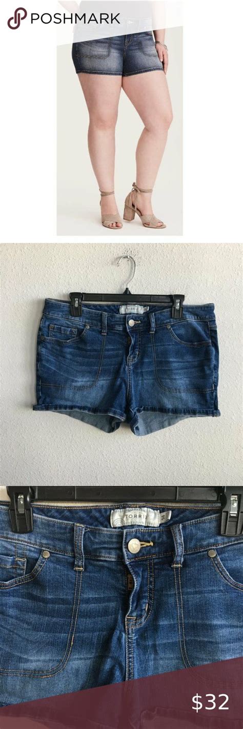 Torrid Women S Skinny Short Shorts Medium Wash 14 Skinny Shorts