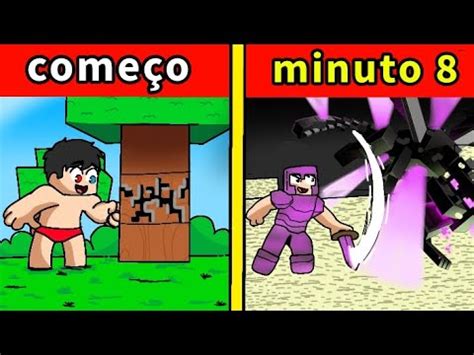 Como Zerar Oh Minecraft Em Minutos Youtube