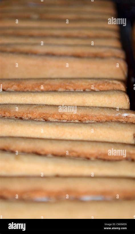 Arnott S Shortbread Cream Biscuits Stock Photo Alamy