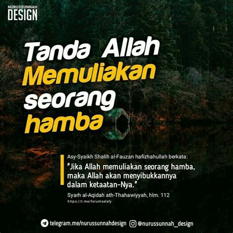 Tanda Allah Memuliakan Seorang Hamba Motivasi Bijak Kutipan Agama