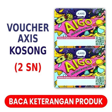 Jual VOUCHER AXIS KOSONGAN VOUCHER BLANK AXIS Shopee Indonesia