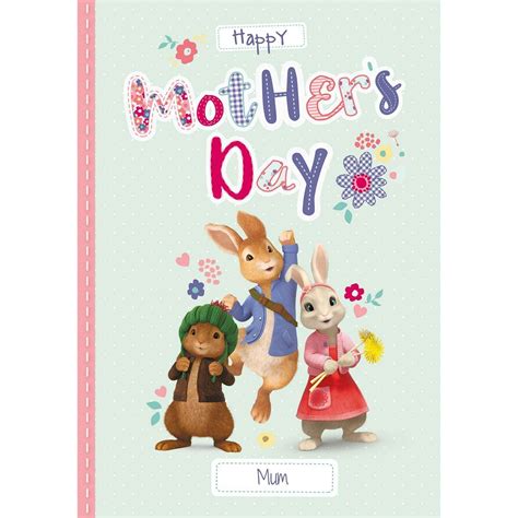 Peter Rabbit Personalised Mothers Day Card Danilo Promotions