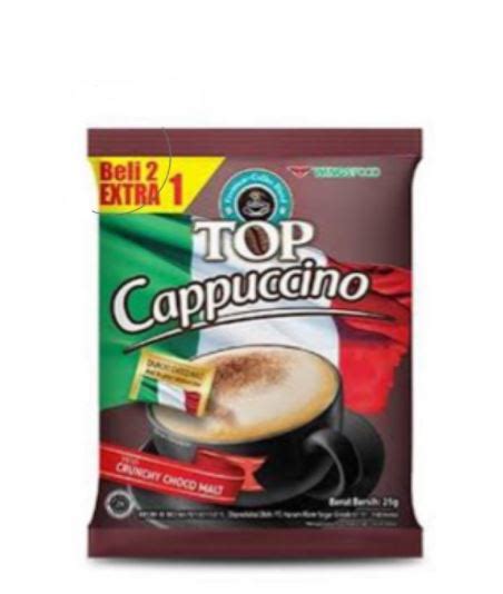 Top Instant Coffee Cappuccino 25gr Toko Indonesia