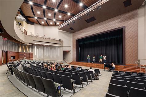 High School Auditorium With Students