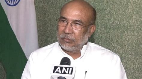 Manipur Cm Biren Singh Hails Pm Modi Amit Shah For Peace Accord Sign