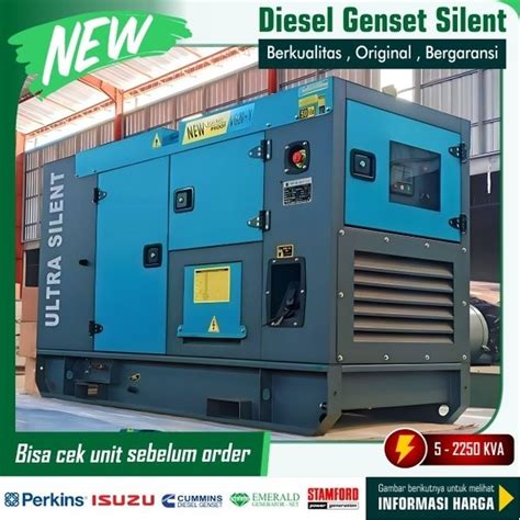 Jual Harga Genset Silent Kva Perkins Cummins Isuzu Emerald