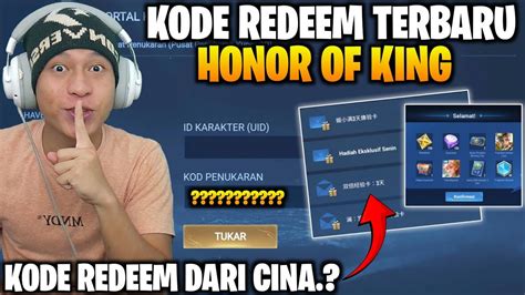 Code Redeem Terbaru Di Game Honor Of King Bonus Kode Redeem Kode