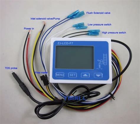 ZJ LCD F7 Flow Sensor Meter Digital Display Filter Controller LCD For