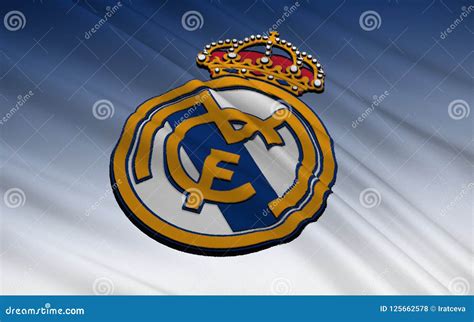 Real Madrid De Club Du Football De Drapeau Photo Stock éditorial