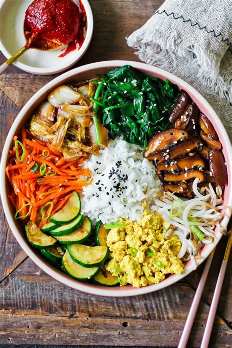 Vegan Bibimbap Korean Mixed Rice Recipe