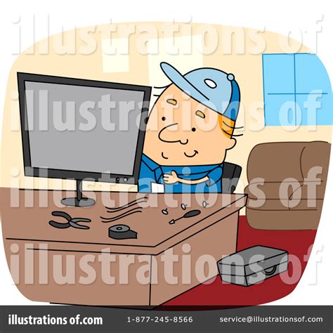 Computer Repair Clipart #1068599 - Illustration by BNP Design Studio