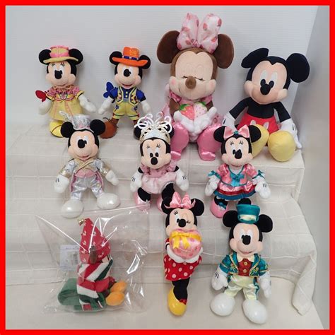 【全体的に状態が悪い】♪disney ぬいぐるみ ランドホテル ミッキービリーヴ ミニー 等 10点セット 東京ディズニーランド Tdl