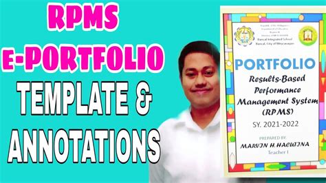 RPMS Portfolio 2022 With Annotation Free Template Editable MOVs