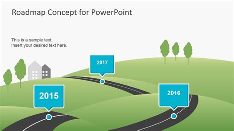 Creative Roadmap Concept PowerPoint Template SlideModel Tree