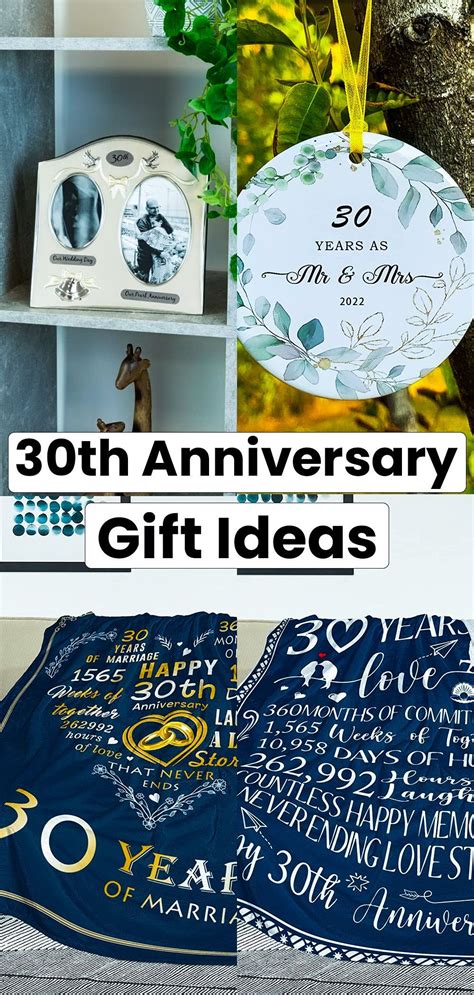 30th Anniversary Gift Ideas | 30th anniversary gifts, Anniversary gifts ...