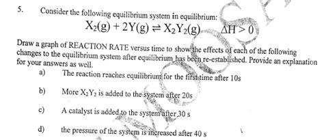 Answered 5 Consider The Following Equilibrium Bartleby