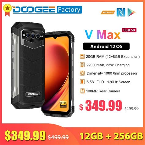 Doogee V Max G Smartphone Celular Processador Octa Core Gb Gb