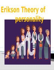 Erikson Theory Of Personality Pptx Erikson Theory Of Personality