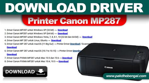 Free Download Driver Printer Dan Driver Scanner Canon Pixma Mp287