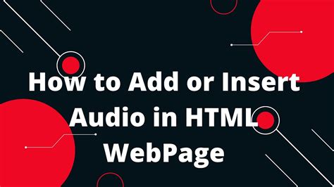 HTML Tutorial In Hindi 21 How To Add Or Insert Audio In HTML WebPage