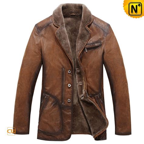 Fur Lined Winter Coat Men Cw819075