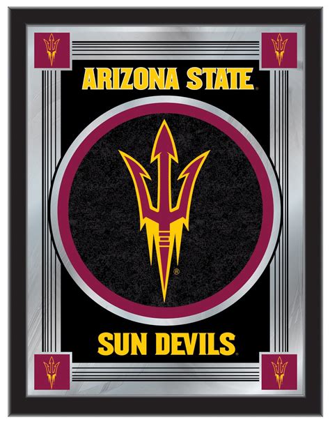 Arizona State University Pitchfork Logo Wall Mirror Asu Sun Devils