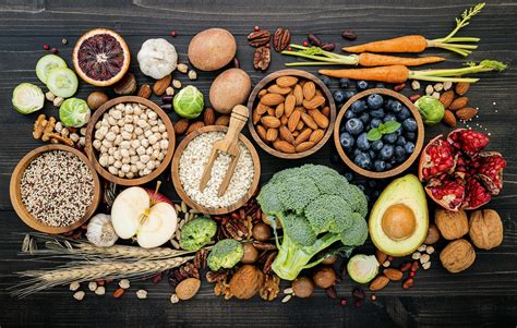 Top View Of Healthy Fresh Foods 2055467 Stock Photo At Vecteezy