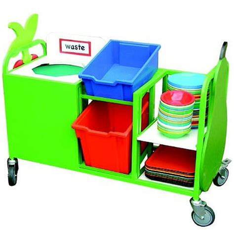 Crockery Clearing Trolley Clearing Trolleys Edusentials