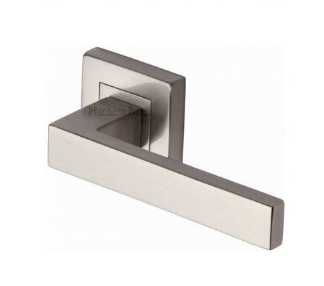 Heritage Sq Satin Nickel Door Handle Uk Quality