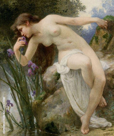 Fragrant Iris By Guillaume Seignac Oil Painting Reproduction