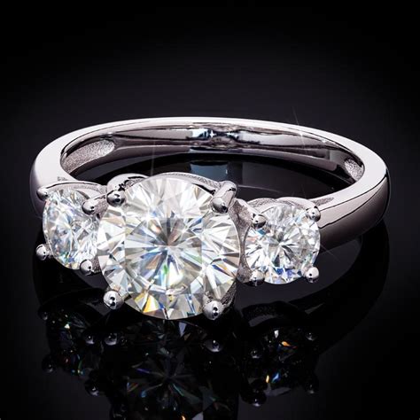 Moissanite Stone Ring Ctw