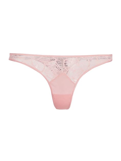 Kiki De Montparnasse Coquette Thong In Rose Modesens