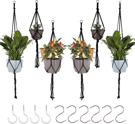 Herefun Makramee Blumenampel Er Set Blumenampel H Ngeampel