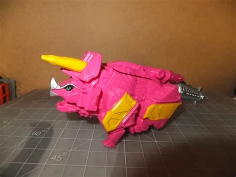 POWER RANGERS DINO Charge Pink Triceratops Zord Megazord Arm Bandai £15 ...