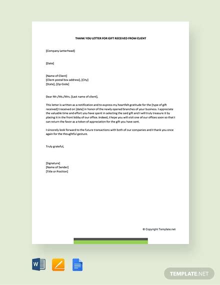 11 Thank You Letter For T Doc Pdf