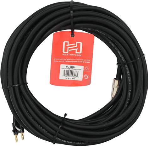 Amazon Hosa Skj 450bn 50 足14 Awg 1 4 Ts Toバナナスピーカーケーブル Hosa スピーカーケーブル