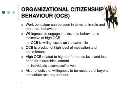 PPT ORGANIZATIONAL CITIZENSHIP BEHAVIOUR OCB PowerPoint