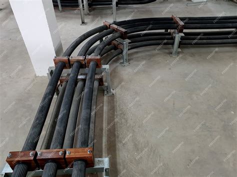 Premium Photo 115kv High Voltage Power Cable Xlpe Installation In Cable Room Of Substation