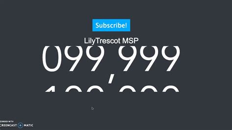 Lilytrescot MSP Hitting 100k Subscribers YouTube