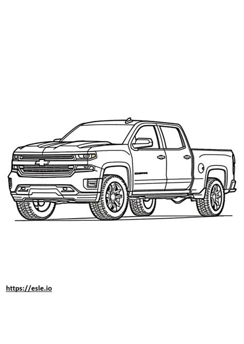 Chevrolet Silverado 4wd Zr2 2024 Para Colorear E Imprimir NBKomputer