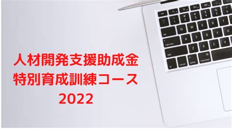 2022年度人材開発支援助成金 特別育成訓練コース 計画届提出レポート（記入例あり） 雑記