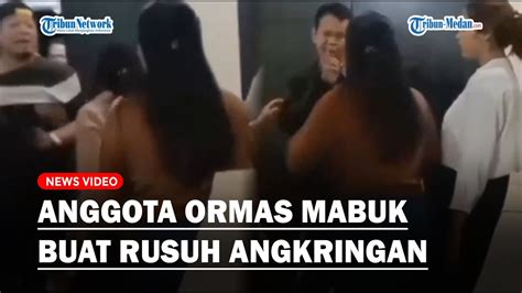 Sok Jago Anggota Ormas Obrak Abrik Angkringan Diduga Lagi Pada Mabuk