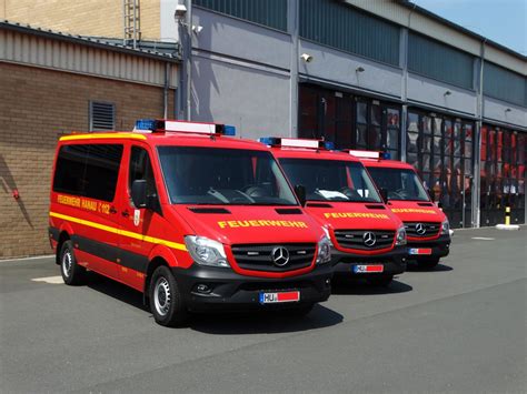 Drei Neue Feuerwehr Hanau Mercedes Benz Sprinter Mtw Am Beim