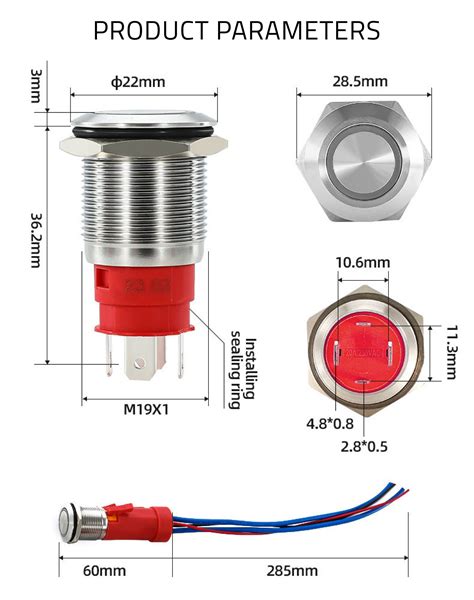 Fish Icon Latching Mm A A High Current Single Illuminated