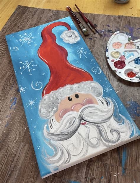 How To Paint A Jolly Whimsical Santa Step By Step Painting